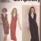 Simplicity 8598 (1993) Front Wrap Double Breast Button Jumper Blouse Pattern Size 12 14 16 UNCUT