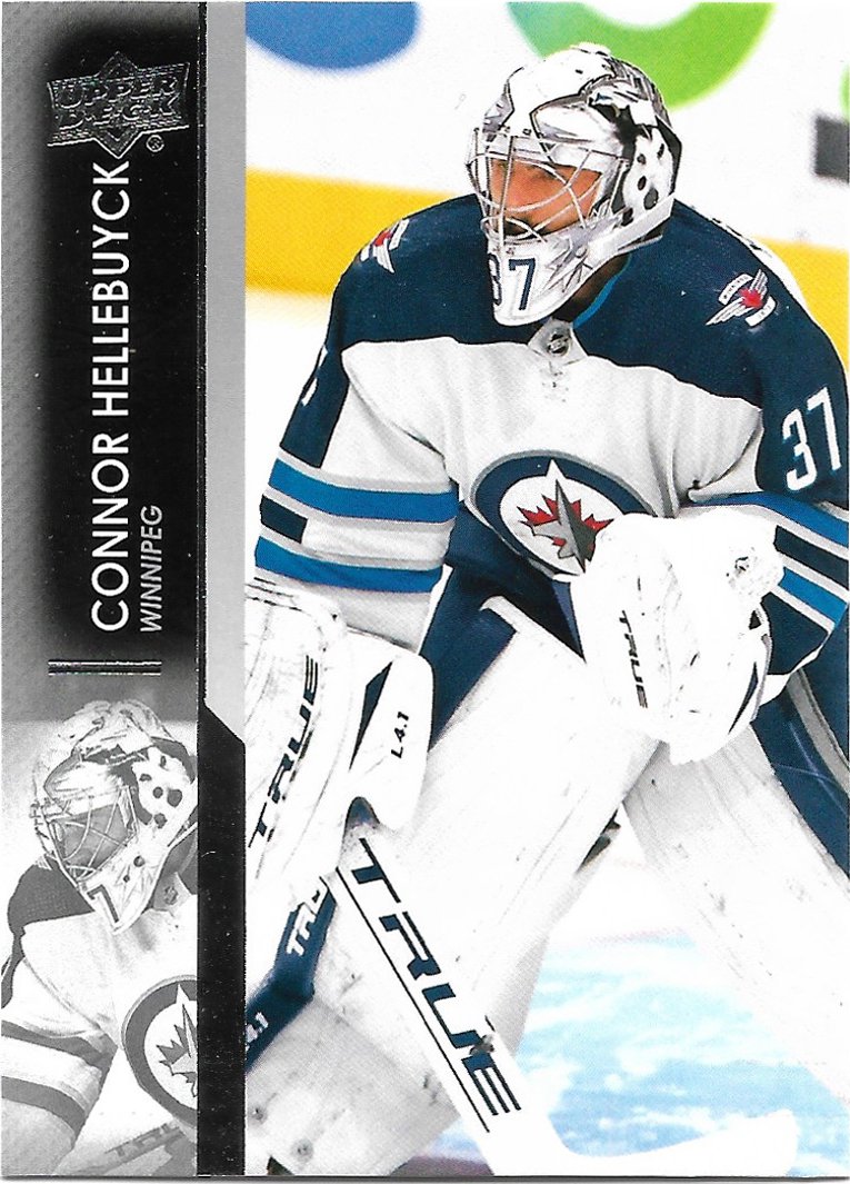 Connor Hellebuyck 2021-22 Upper Deck #446 Winnipeg Jets Hockey Card