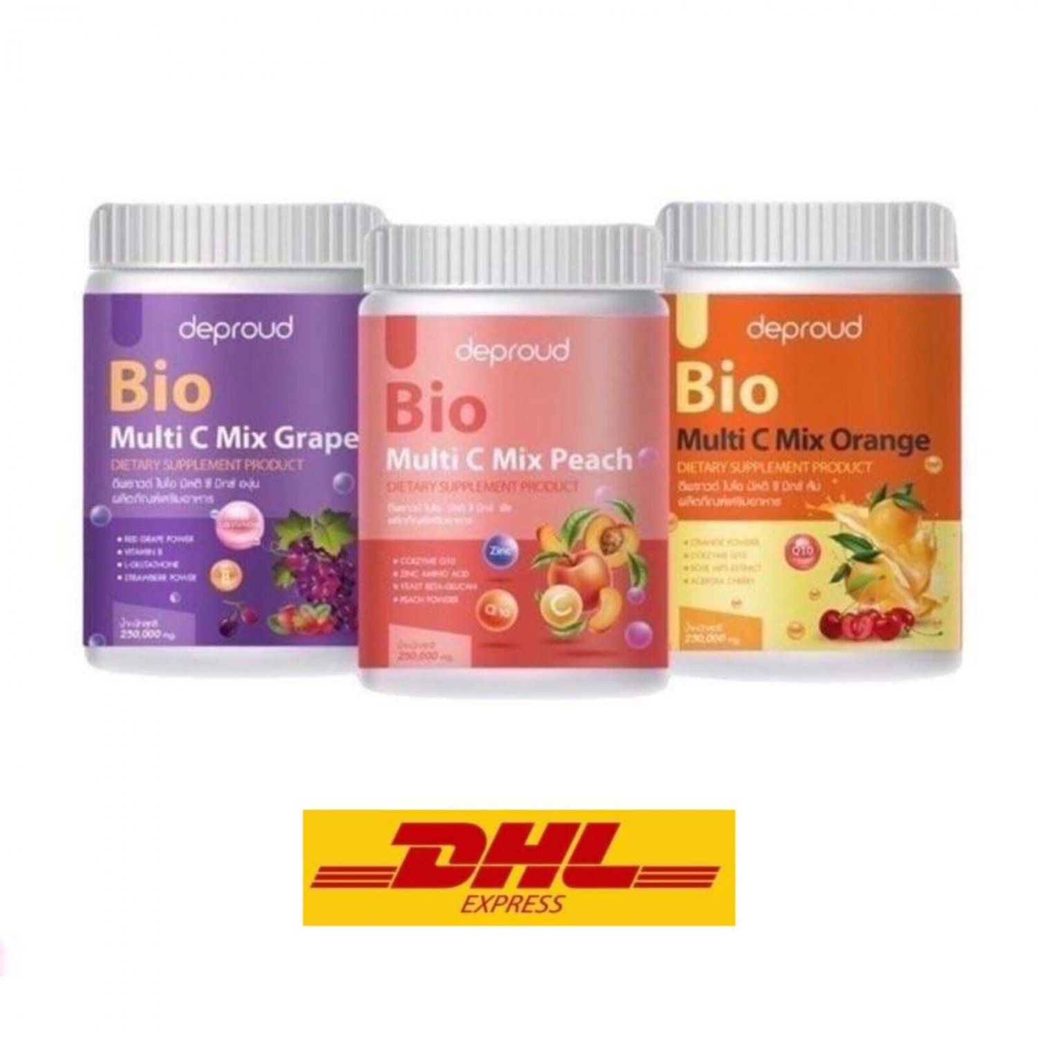 DEPROUD BIO Multi C Mix Peach Orange Grape Vitamin Drink Antioxidant